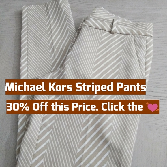 Michael Kors Pants - Michael Kors Striped Pants size 0